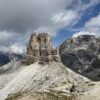 Torre di Toblin bokštai Italijos Dolomituose