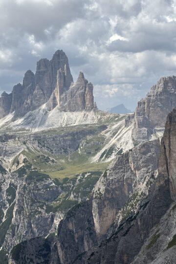 Dolomitų panorama Monte Popera Circuit žygyje, nuo trobos iki trobos