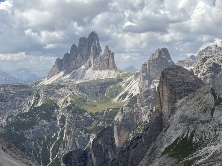 Dolomitų panorama Monte Popera Circuit žygyje, nuo trobos iki trobos