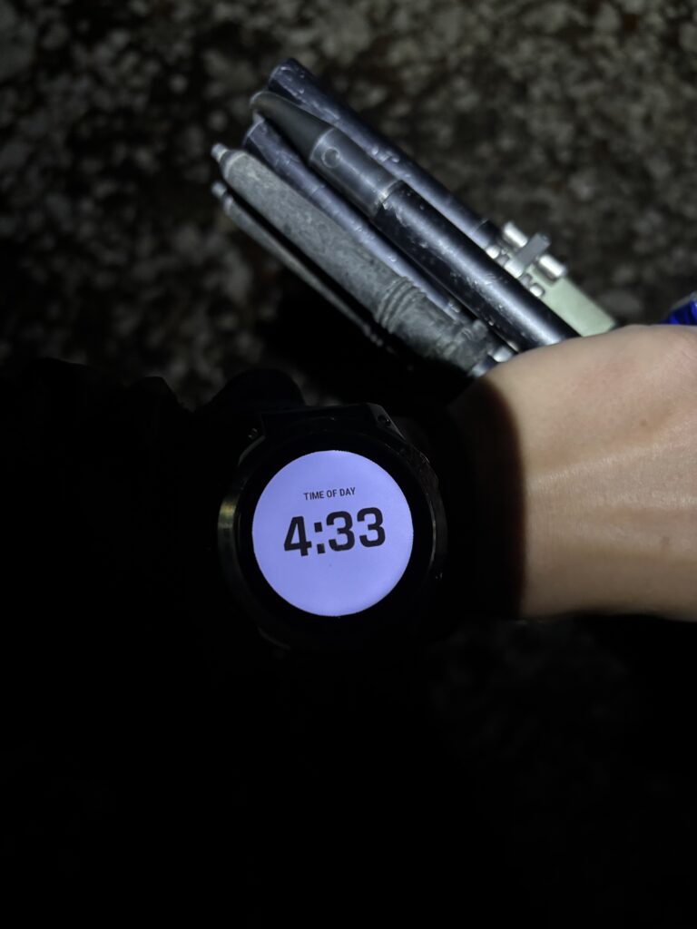 Garmin Fenix laikrodis rodantis ankstaus ryto laiką