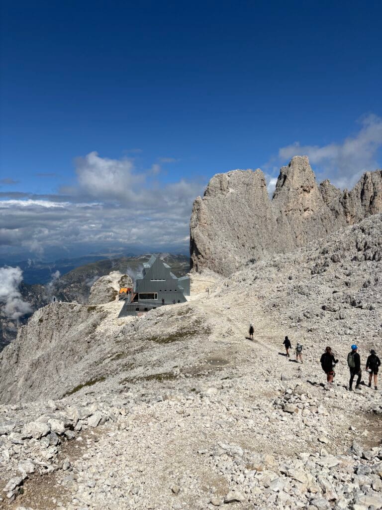 Via ferrata Passo Santner maršrutas iki Passo Santner trobelės