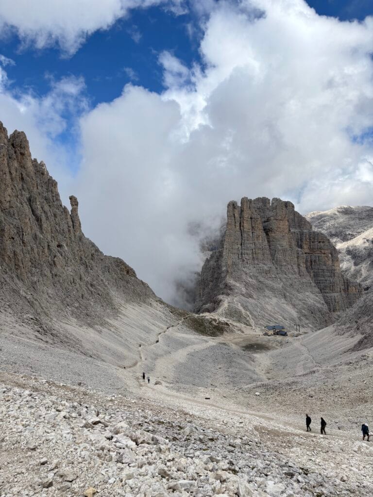 Vajolet bokštai Catinaccio Dolomituose
