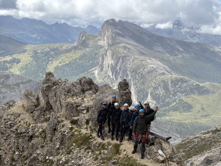 Vaizdai leidžiantis iš Rifugio Lagazuoi