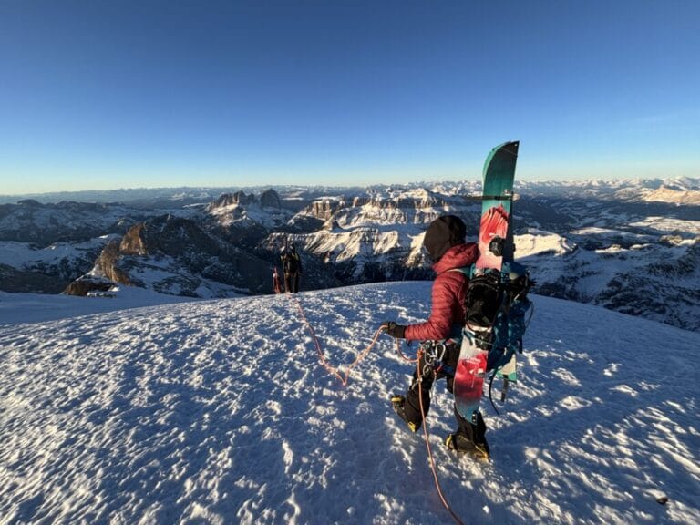 Žieminis kopimas į aukščiausią Dolomitų viršūnę: Punta Penia
