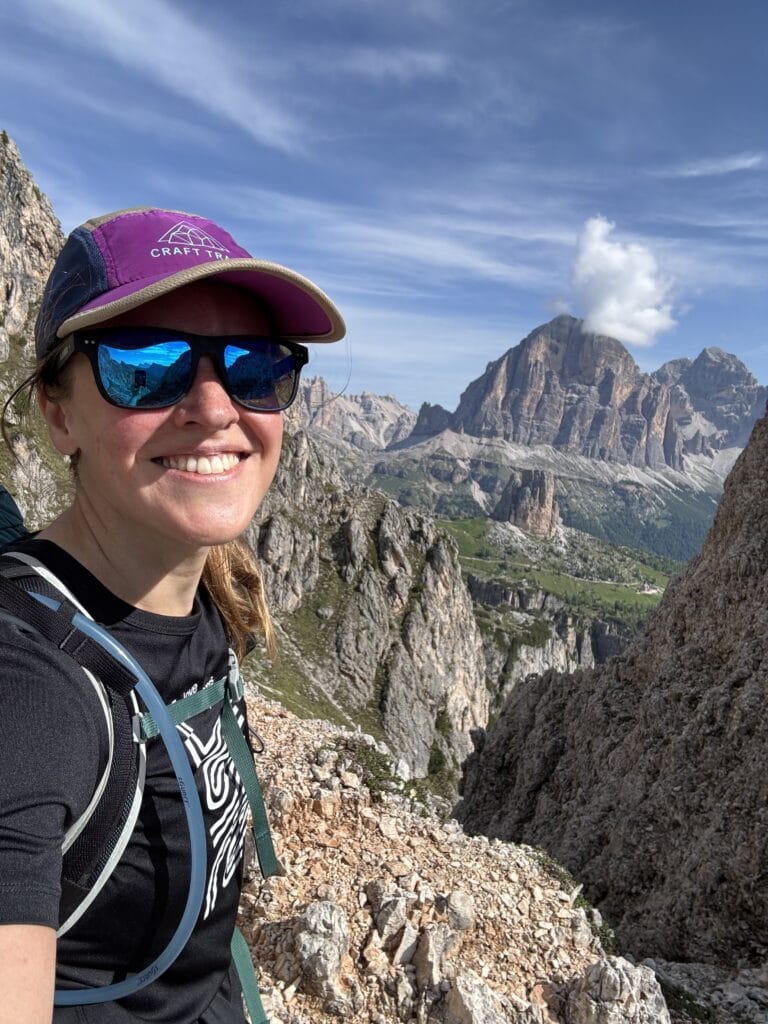 Tofane di Rozes vaizdai nuo via ferrata Ra Gusela pradžios