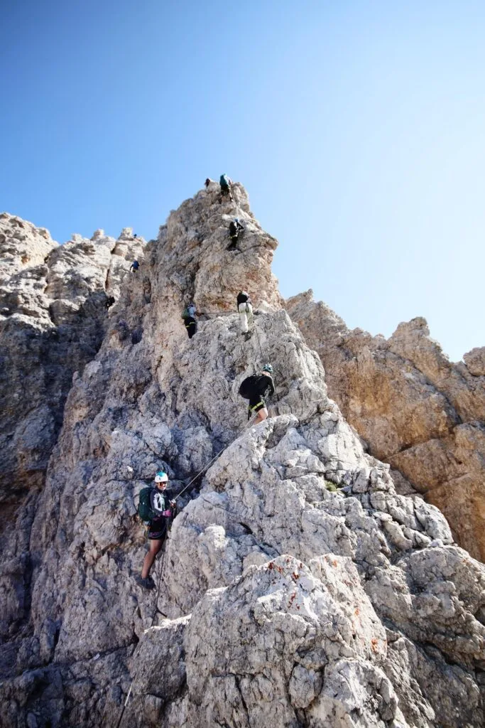 Via ferrata Giuseppe Olivieri iki Punta Anna viršūnės