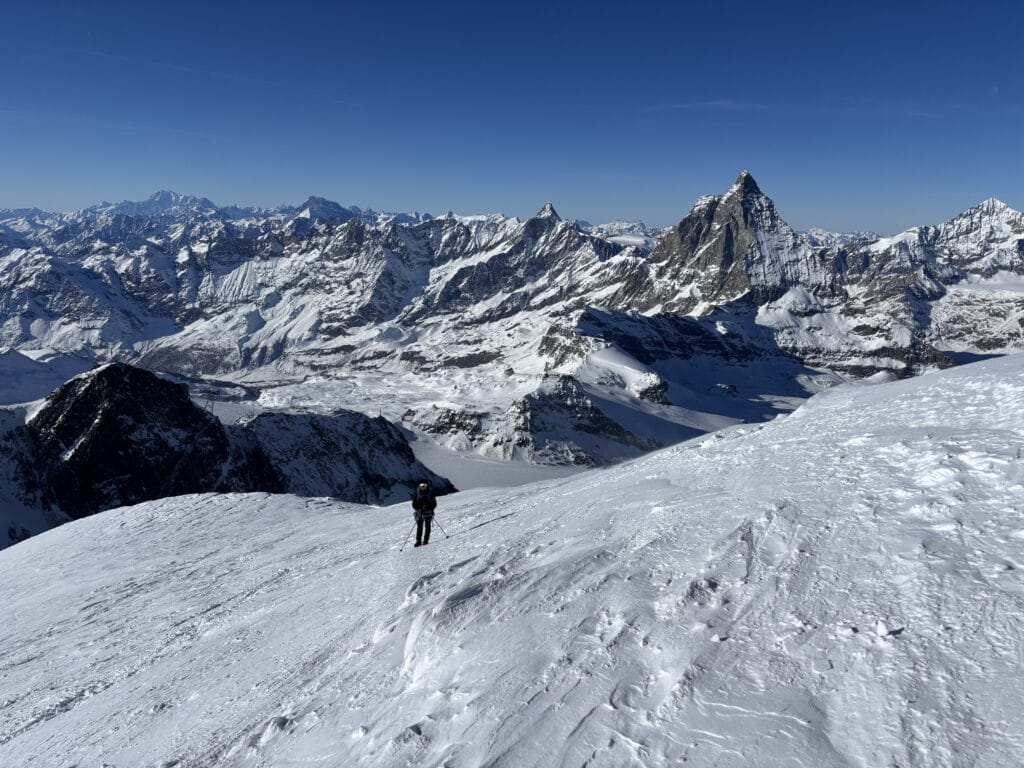 View of Matterhorn from Breithorn summit
