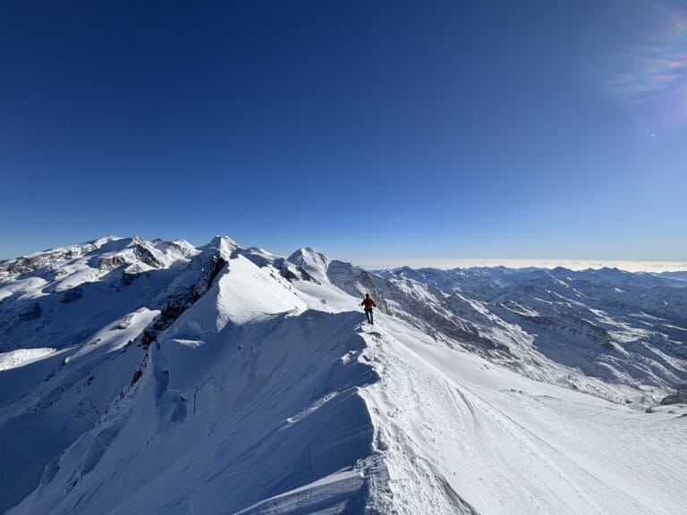 Monte Rosa Massif viewed from the summit of Breithorn