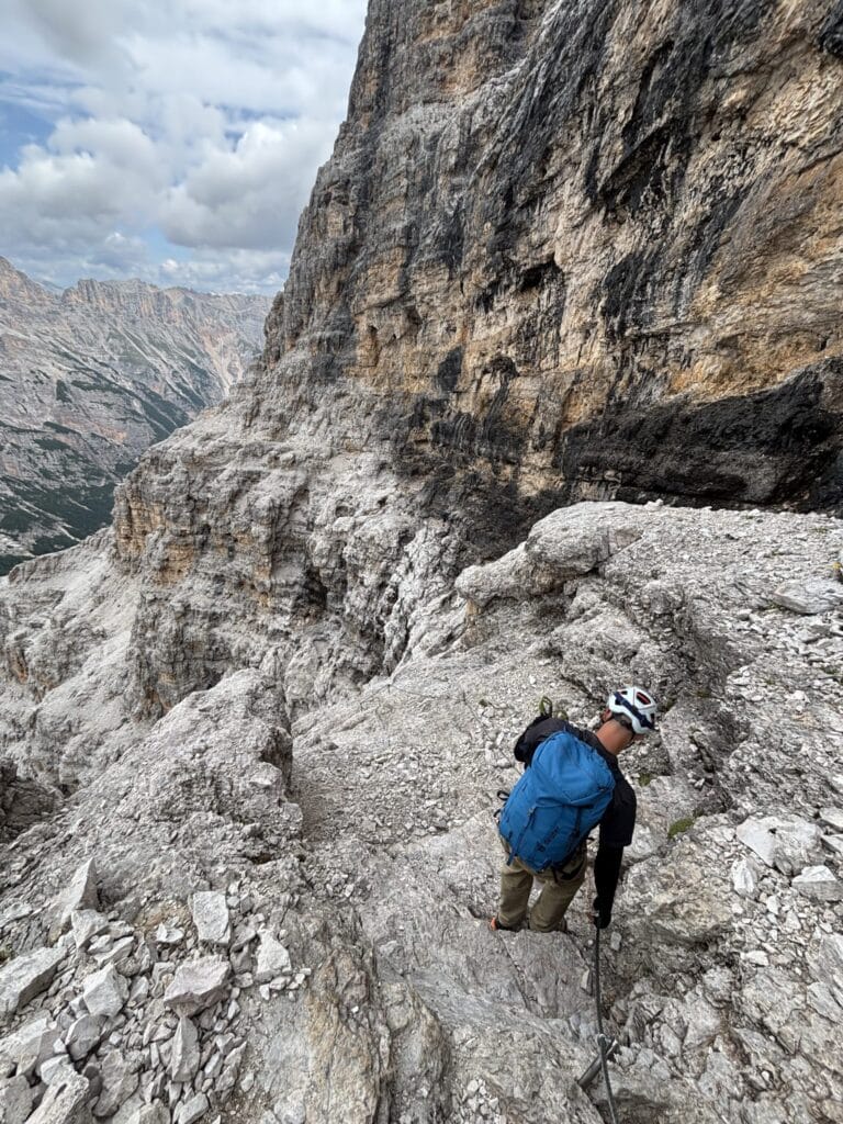 Lipimas unikaliomis Via ferrata Lipella uolomis