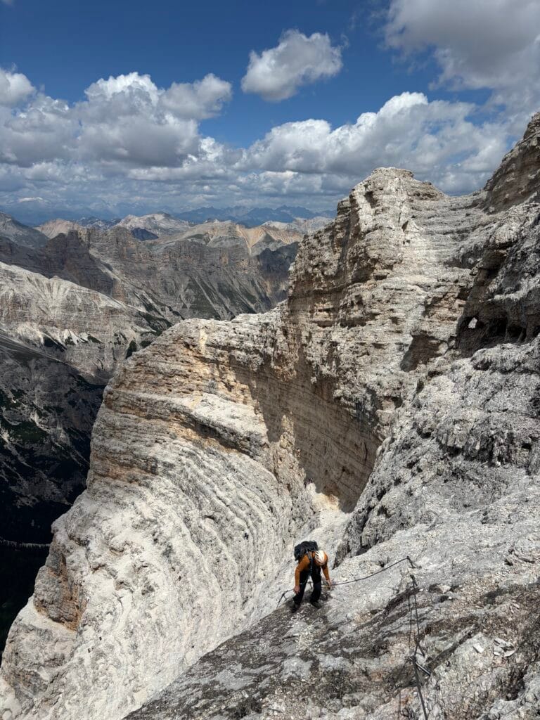 Tofana di Rozes amfiteatras Via ferrata Giovanni Lipella maršrute